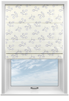 Loralei, Porcelain - Twist&Fit Roman Blind